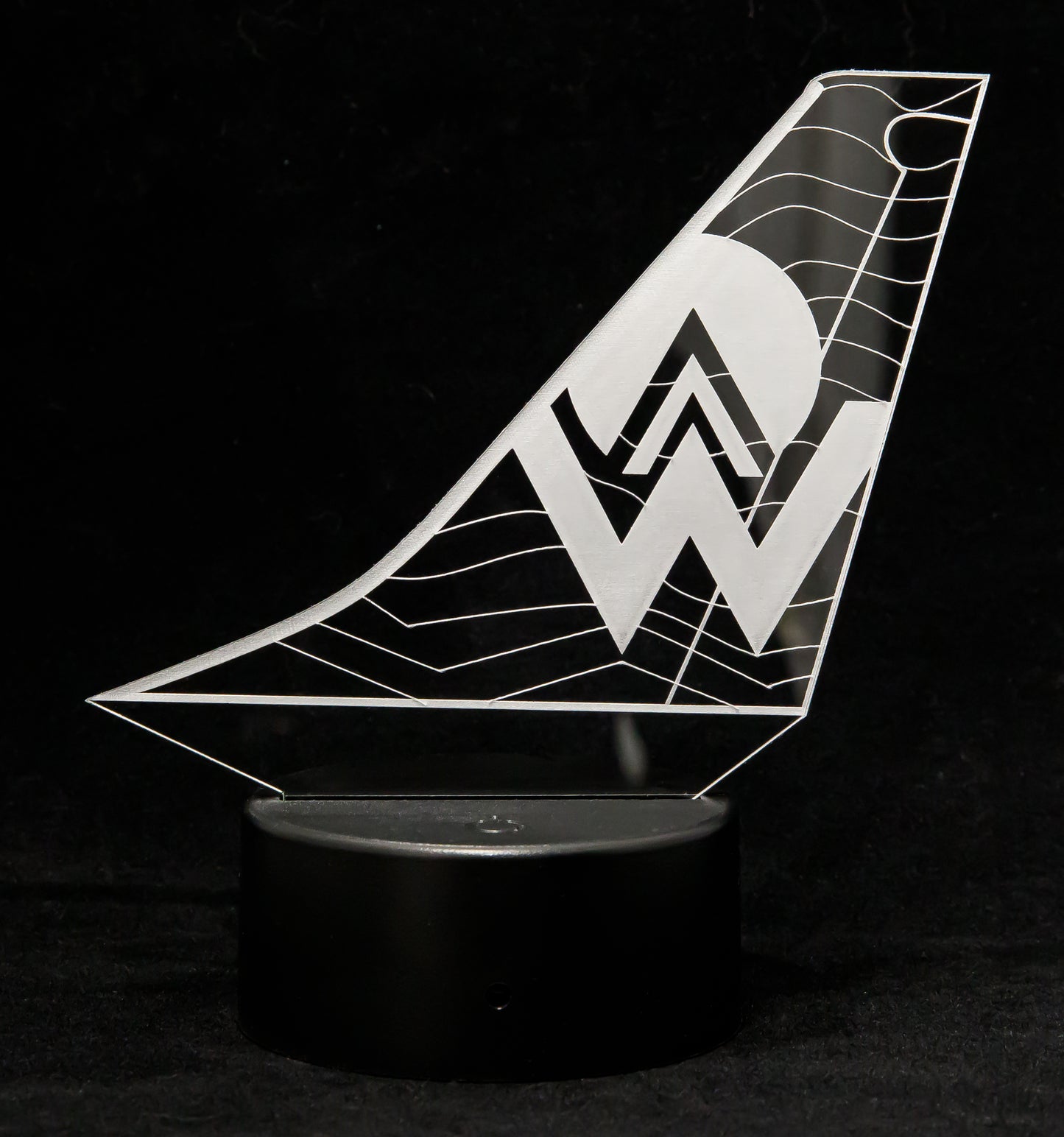 America West Lighted Tail Art