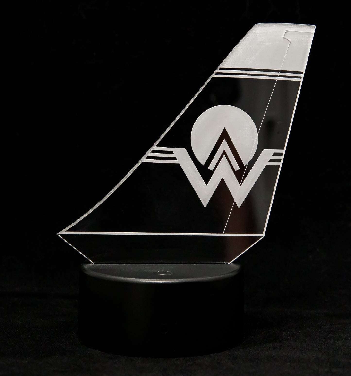 America West Lighted Tail Art