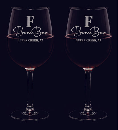 The F BomBar 19 Ounce Wine Glass