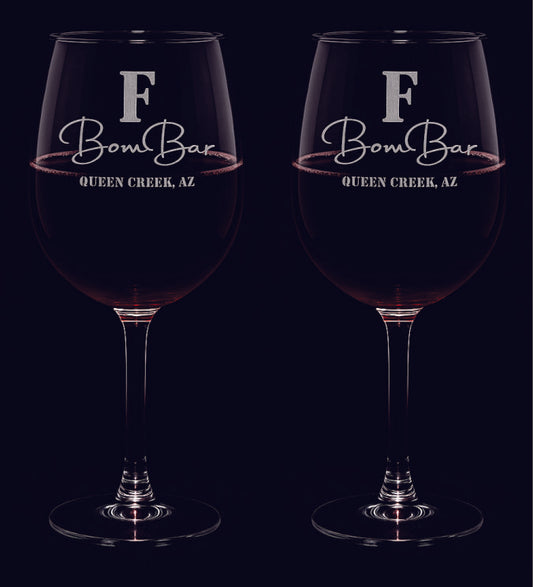 The F BomBar 19 Ounce Wine Glass