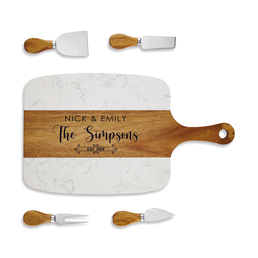 Marble Serving Board Set - 5 Piece