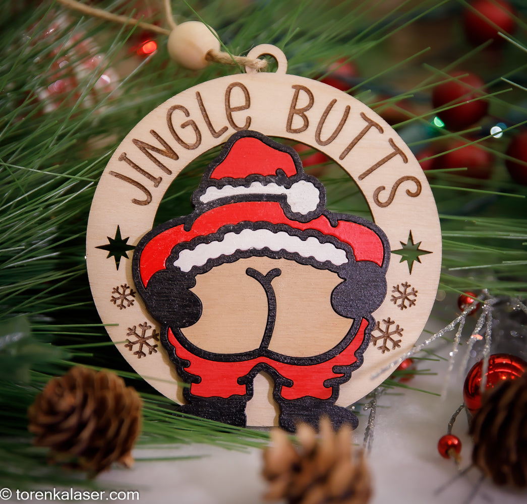 Christmas Butt Ornaments